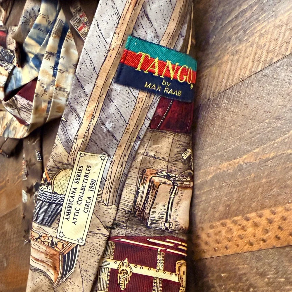 Tango Americana Series Silk Vtg EUC lot of 6 Cars fishing circus baseball train